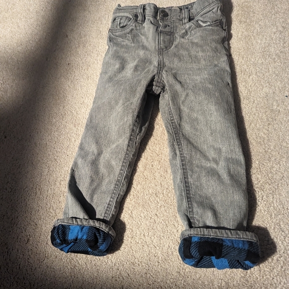 Wonder kids fleece lined denim jeans. - Picture 4 of 6